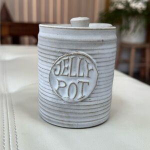 Merritt Island Pottery White Ceramic Jelly Pot